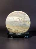 Picture Jasper Disc on Stand