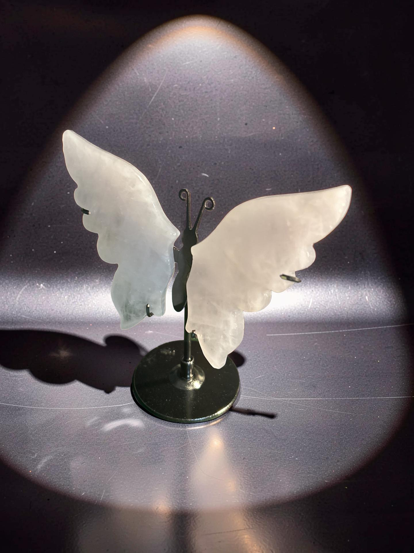 Rose Quartz Butterfly Wings