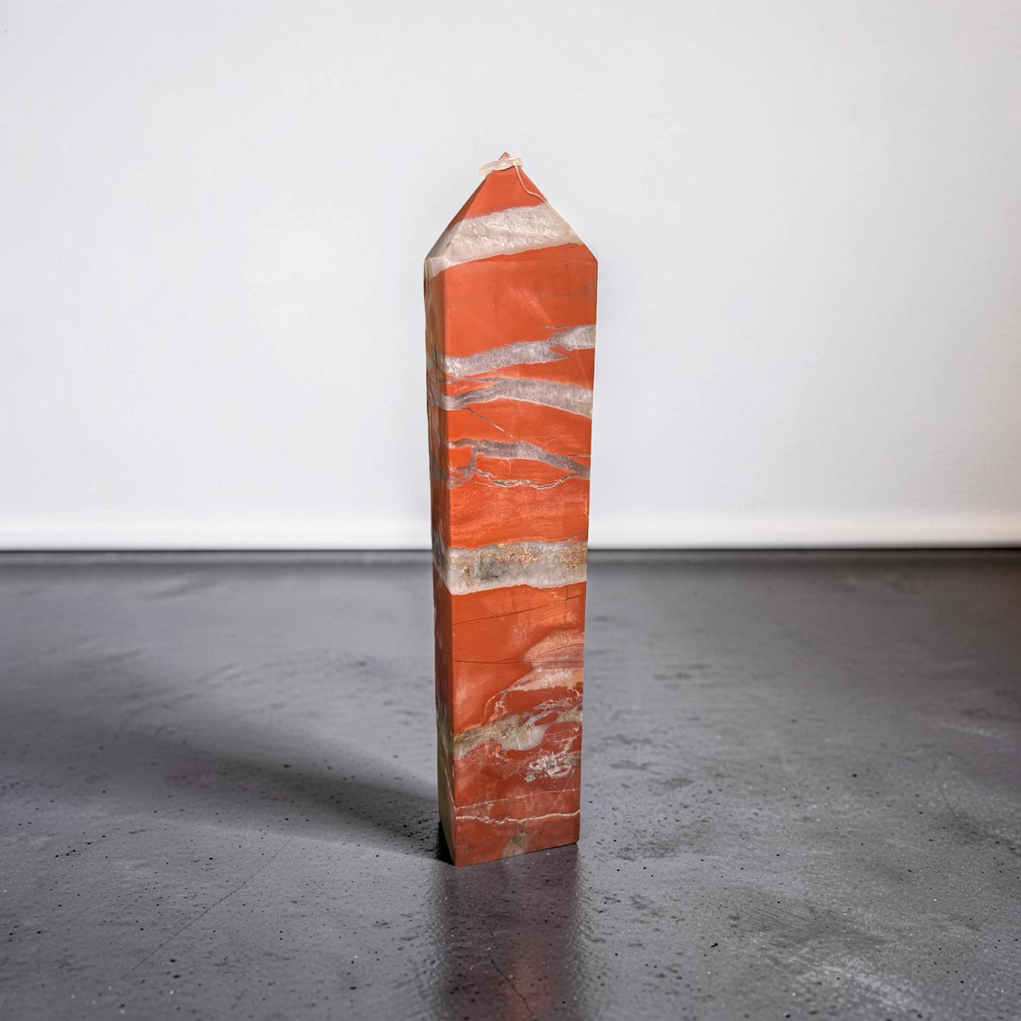 Red Jasper with Quartz Tower