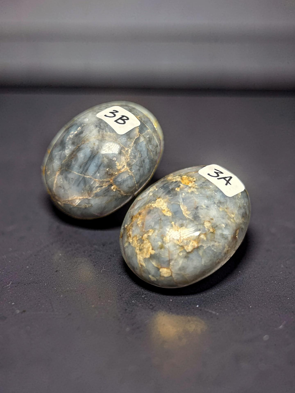 Blue Opal Palm Stone