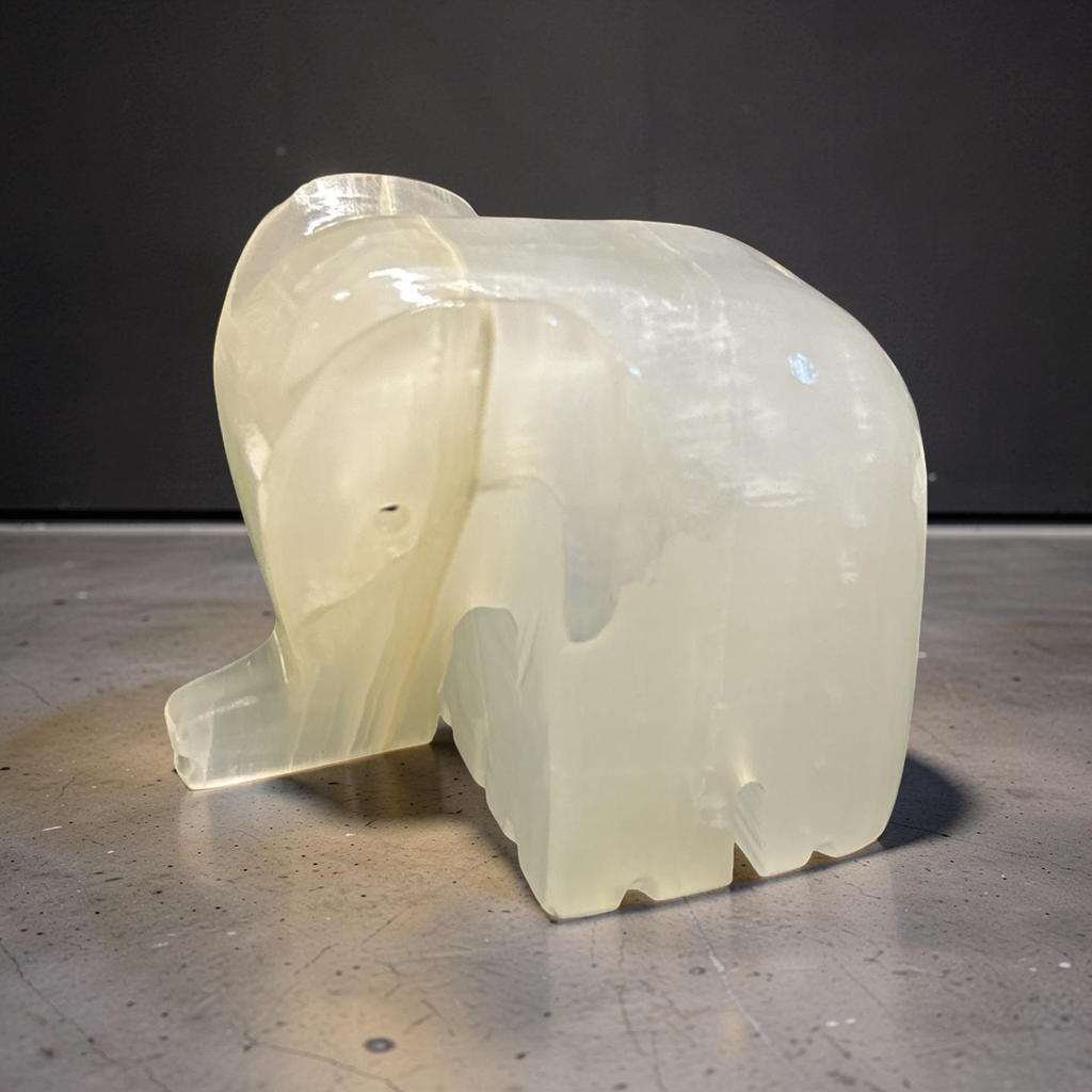 Onyx Elephant Carving